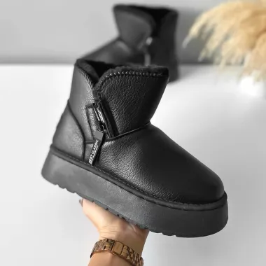 Ghete dama imblanite NEGRU B717 T50-1